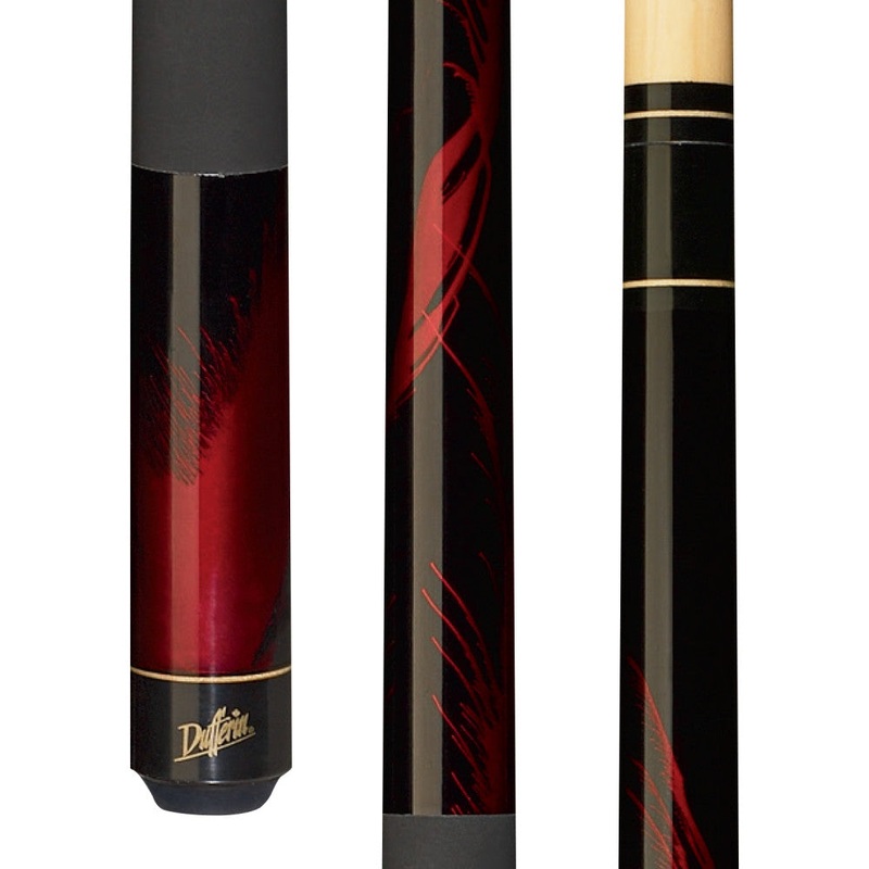 Dufferin Red Flame Cue with Neoprene Wrap (D-212)