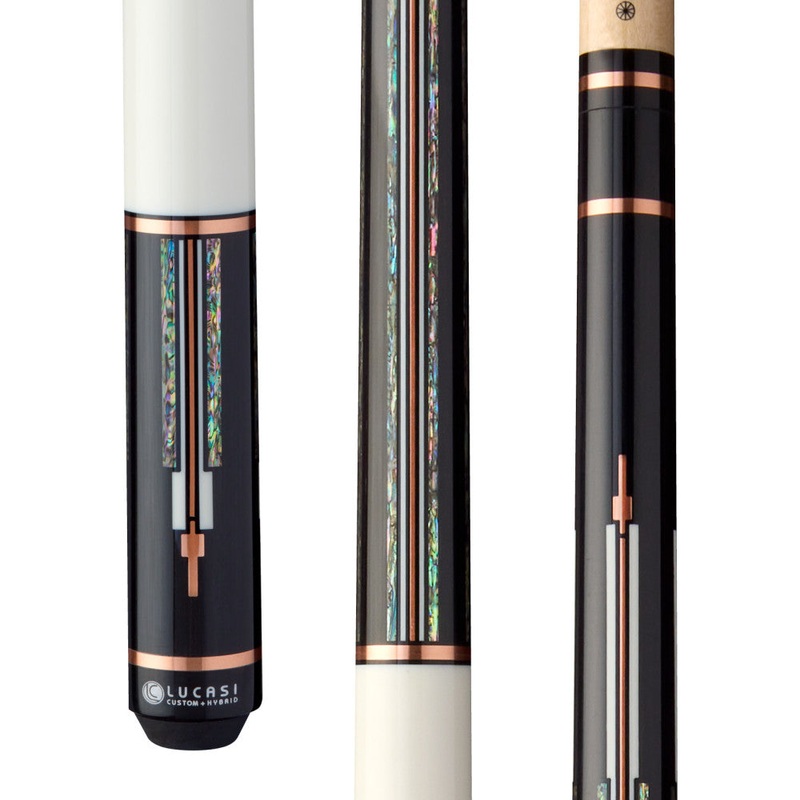Lucasi Custom Art Deco Rose Gold & Mother-of-Pearl Cue (LCAD03)