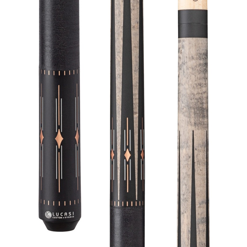 Lucasi Hybrid Matte Grey Wash/Charcoal Birdseye & White/Rose Gold Inla (LHF72)