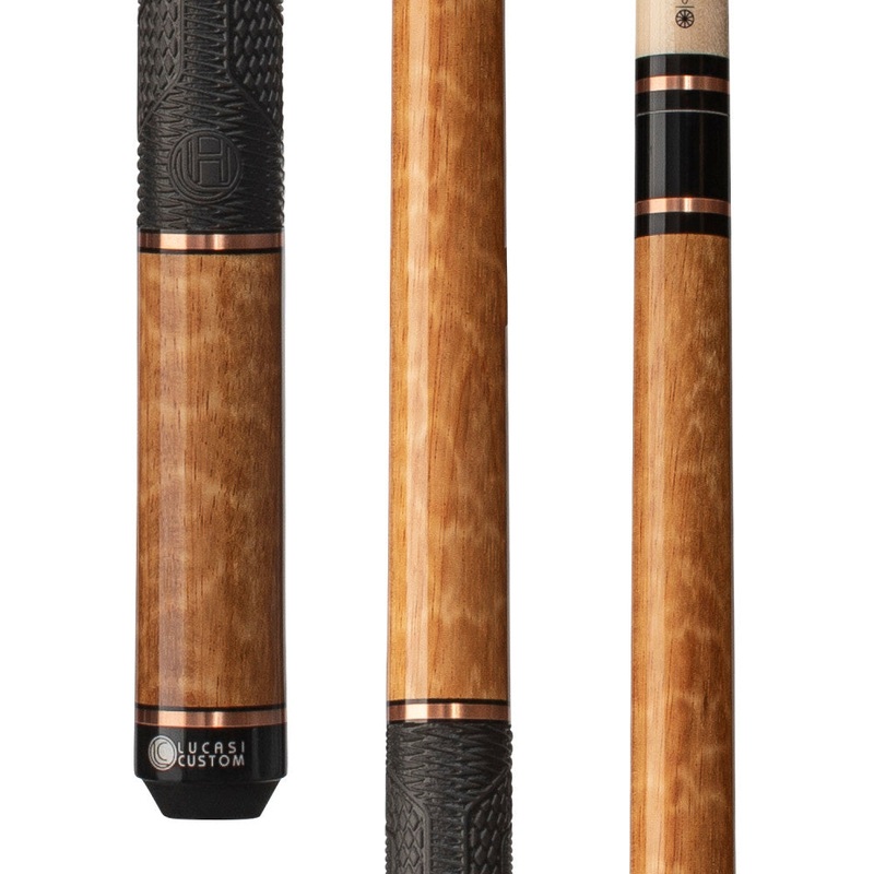 Lucasi Hybrid Apitong & Rose Gold Rings Cue with Fusion G5 Grip (LHE42)