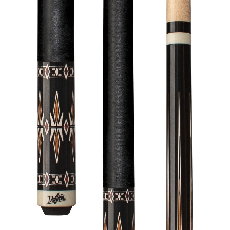 Dufferin Antique Maple Cheetah Stain Wrapless Cue (D-SE53)