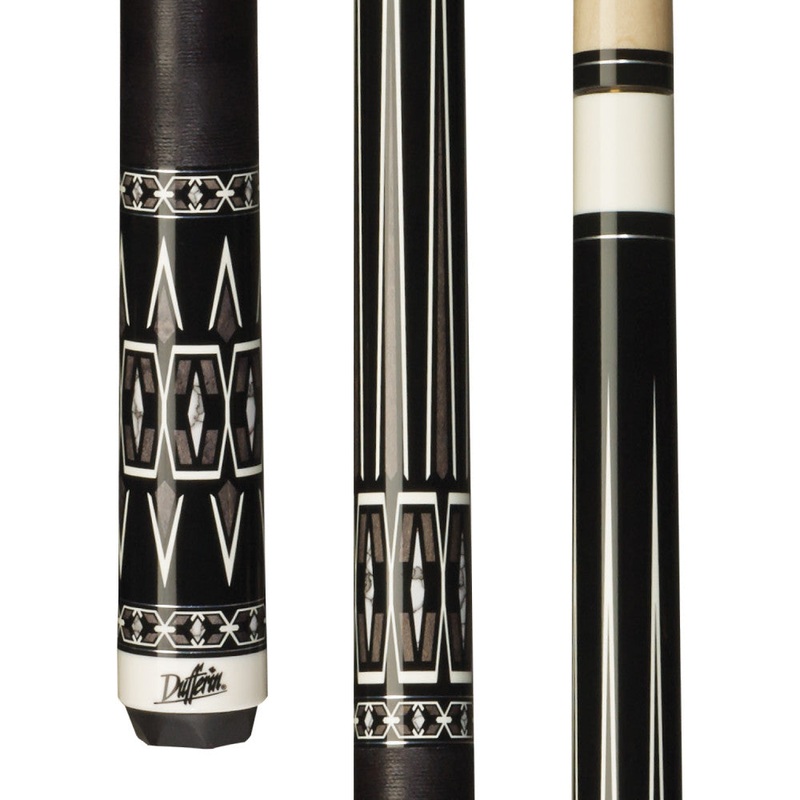 Dufferin Black & Coffee Cue with Black Linen Wrap (D-539)
