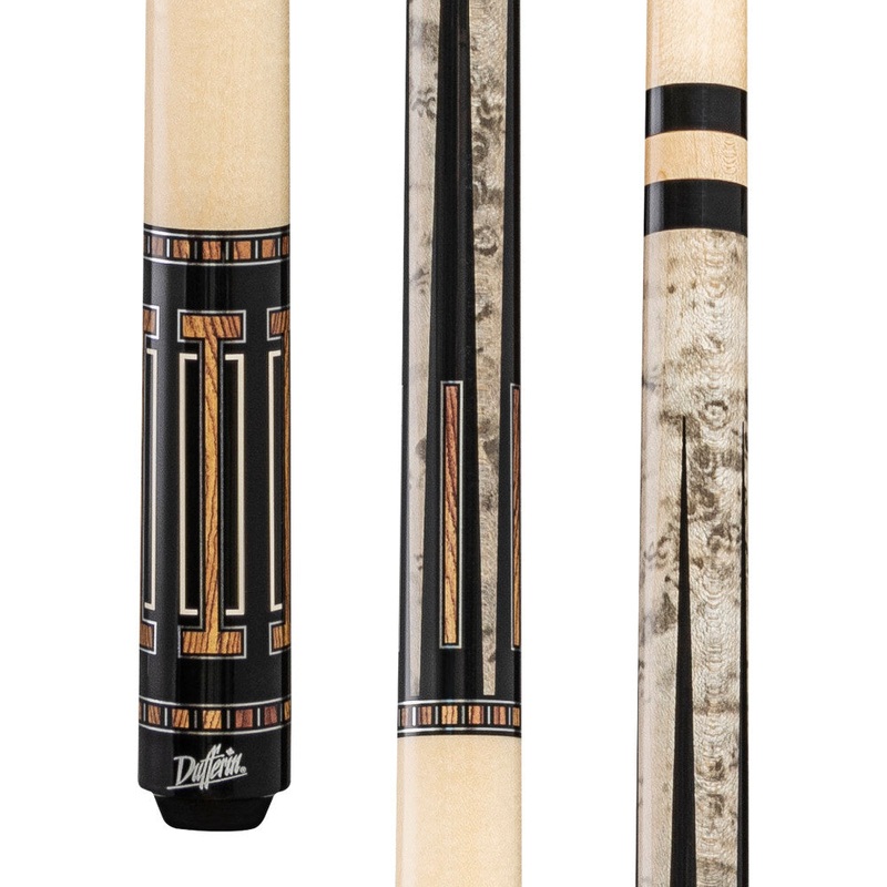 Dufferin Grey Birdseye & Bocote Wrapless Cue (D-545)