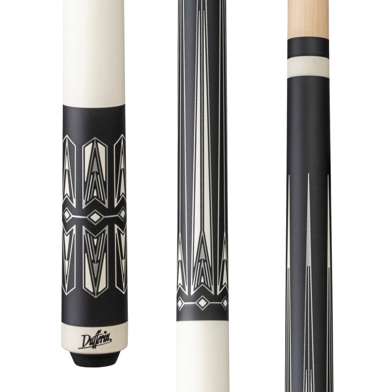 Dufferin Matte Black & White Wrapless Cue (D-548)