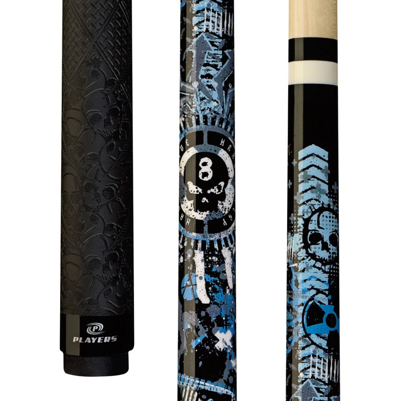 Players Anarchy Blue Sport Grip Cue (D-GFB)