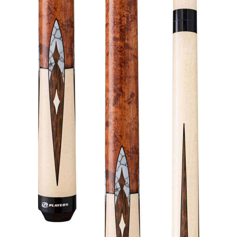 Players Birdseye & Maple with White Recon Wrapless Cue (G4147)