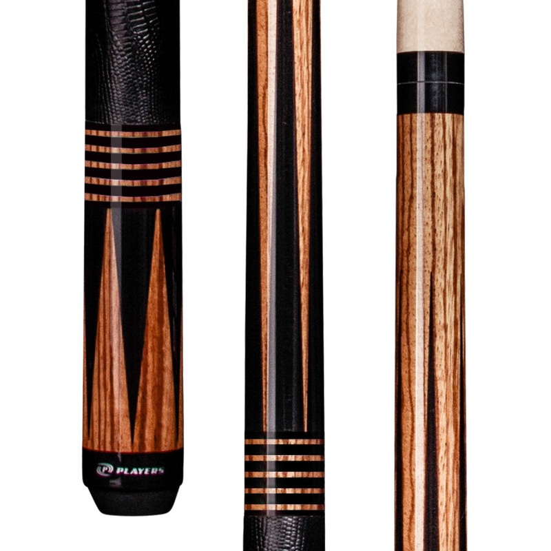 Players Black & Zebrawood with Embossed Leather Wrap (E2346)