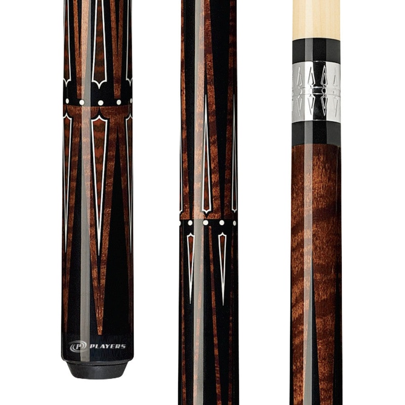 Players Dark English Stain/Snakewood Wrapless Cue (AC20)