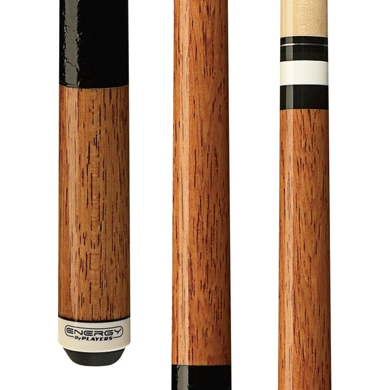 Energy By Players Walnut Gloss Cue with Simulated Leather Wrap (HC09)