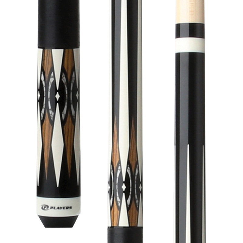 Players Black & Bocote Cue with Black Linen Wrap (G3401)