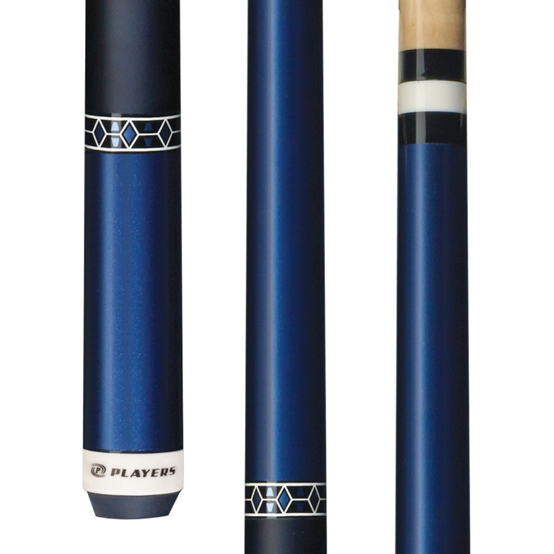 Players Brilliant Blue Gloss Wrapless Cue (C602)