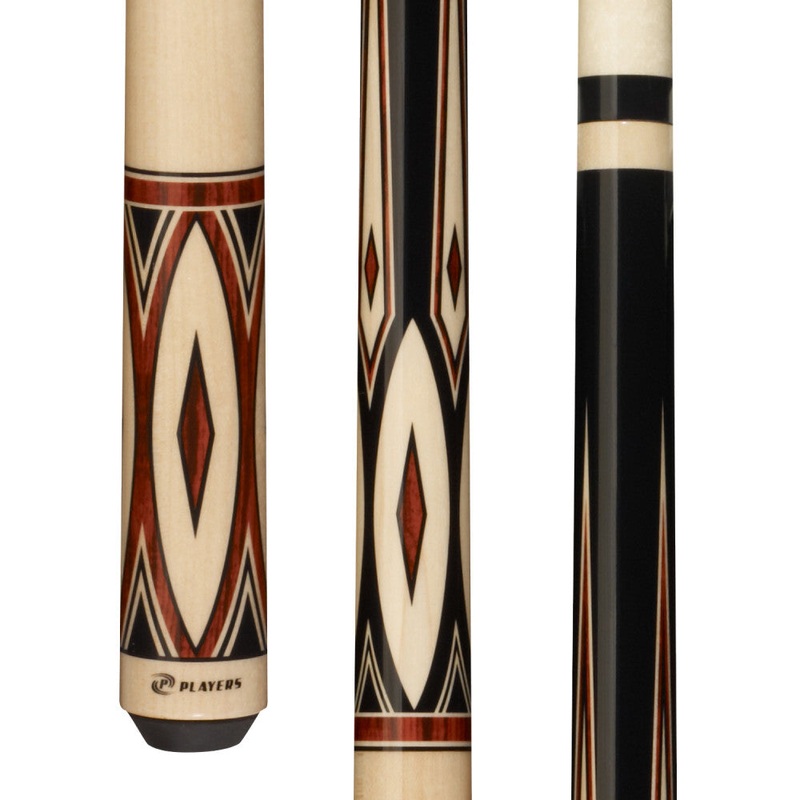 Players Natural & Cocobolo Wrapless Cue (G-3394)