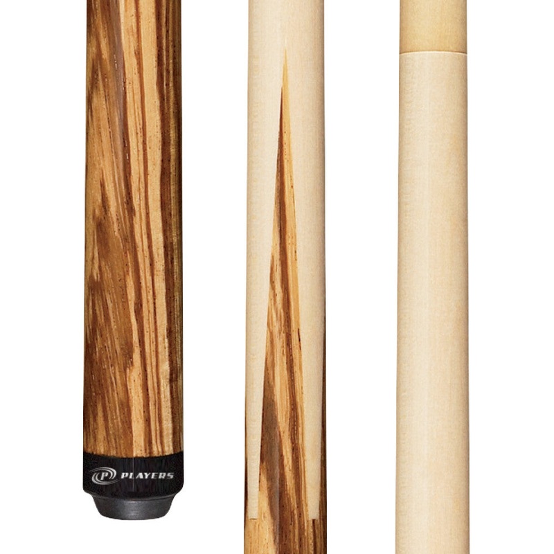 Players Zebrawood Sneaky Pete Wrapless Cue (E-5100)