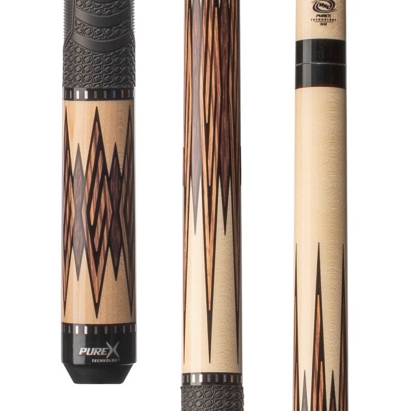 Pure X Natural Maple & Bocote Cue with MZ Grip (HXT102)