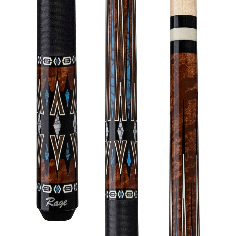 Rage Almond Central Cue with Black Linen Wrap (RG220)