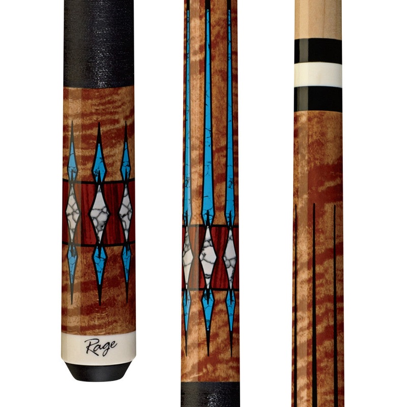 Rage Turquoise Love Cue with Black Nylon Wrap (RG208)