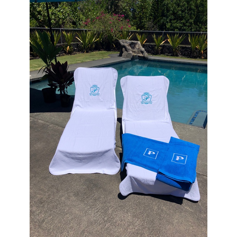 Fattowels Large, Fitted, Solid Terry Cloth Chaise Lounge Cover 35" X 92"