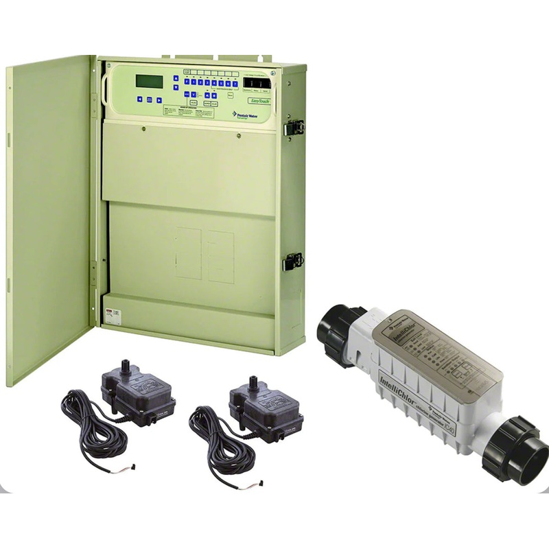 Pentair 521150. EasyTouch System With IntelliChlor Transformer and Salt Cell (includes SCG integration & IC60 cell, 2 actuators). Automation. Trade Grade.
