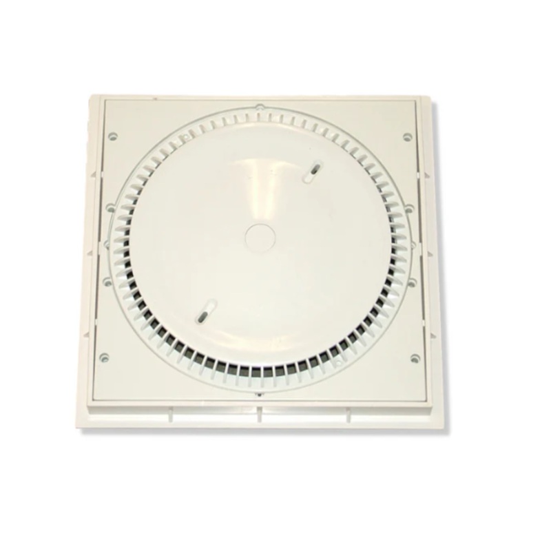 Afras 10064ACF Anti-Vortex Drain Cover With Ringplate - 12x12 Inch - White