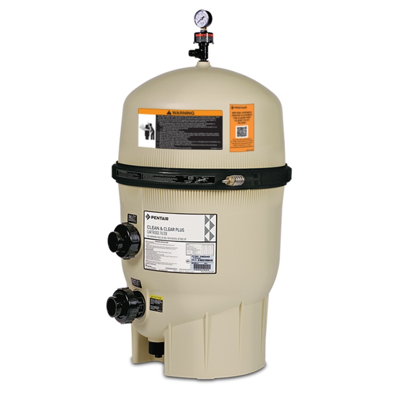 Pentair | EC-160301 | Clean & Clear Plus 420 sq. ft. Cartridge Pool Filter  150 GPM, 4-Cartridge, NSF Certified