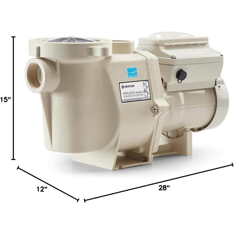Pentair 011018 IntelliFlo Variable Speed High Performance Pool Pump, 3 Horsepower, 230 Volt, 1 Phase.