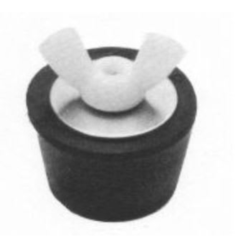 Technical Products SP-200-00 Winter Rubber Expansion Plug #000 w/ White Nylon Wing Nut for 3/8" Pipe