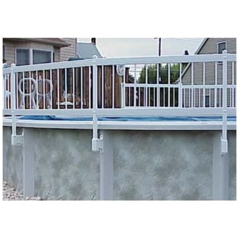 Vinyl Works A24P8-T Premium 24 Fence Kit A- 8 Section Basein Taupe