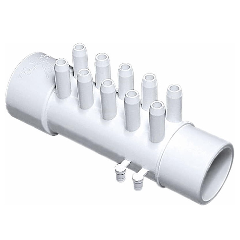 Manifold 1-1/2"S x 1-1/2"SPG x (10) 3/8" SB