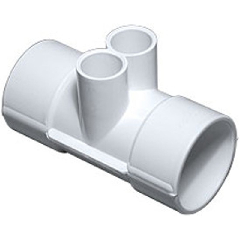 Manifold  2" Slip x 2" Slip with (2) 3/4" Slip Ports