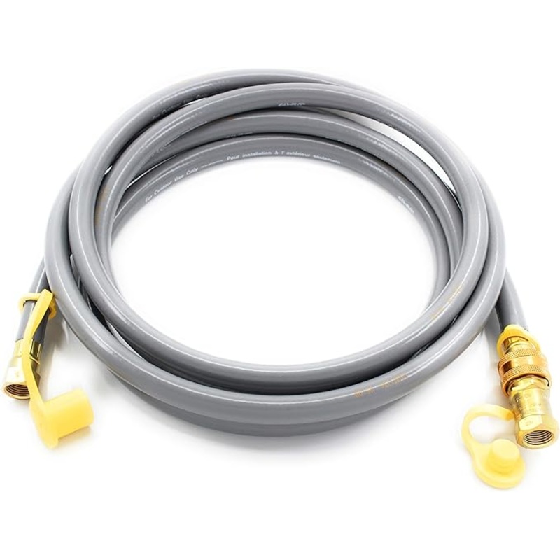 10 ft Natural Gas Grill Hose With 3/8" Quick Connect