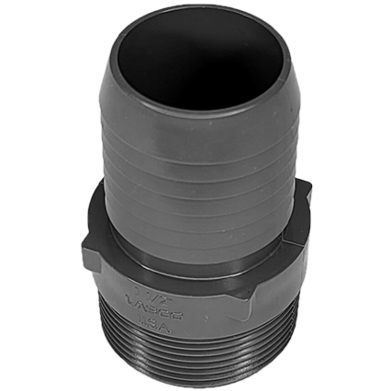 1.5" Male Adapter BARBxMPT grey