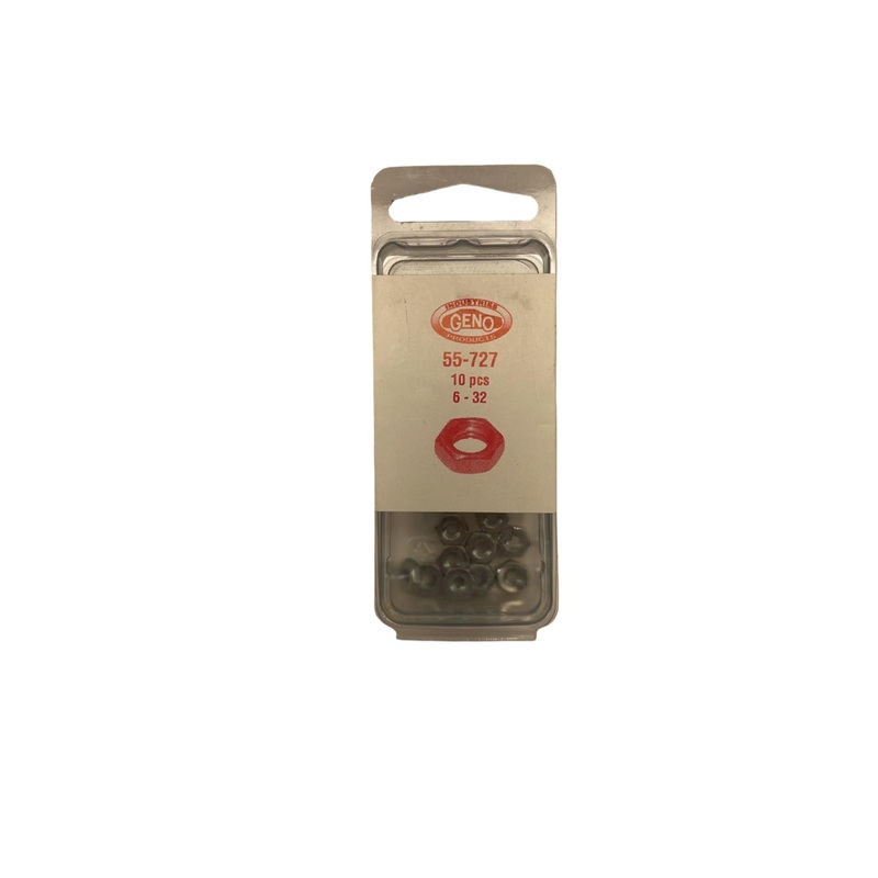 GENO MACHINE SCREW NUT STEEL ZINC (55-727)