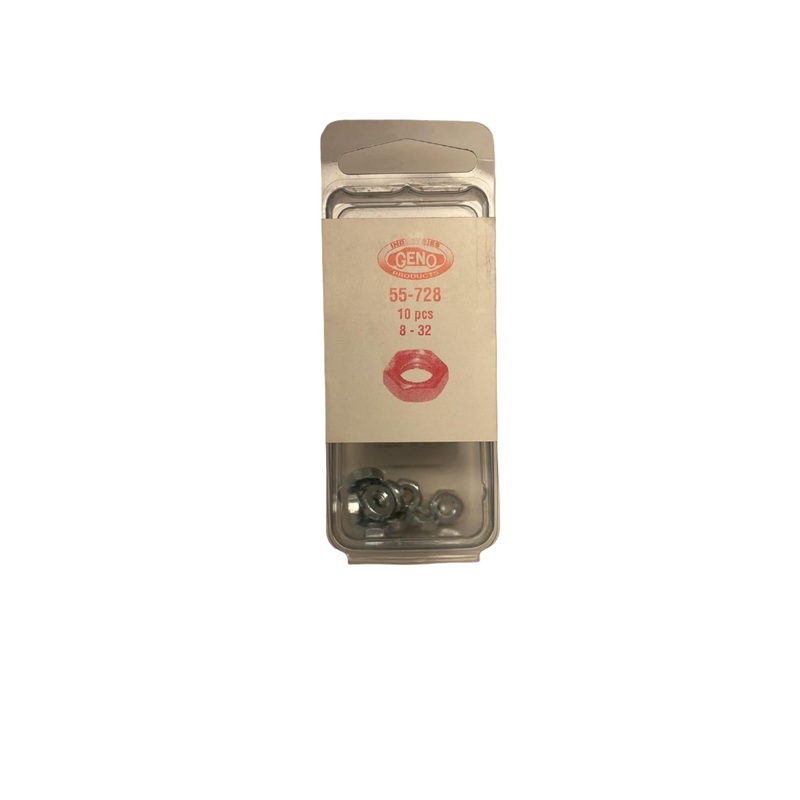 GENO MACHINE SCREW NUT STEEL ZINC (55-728)