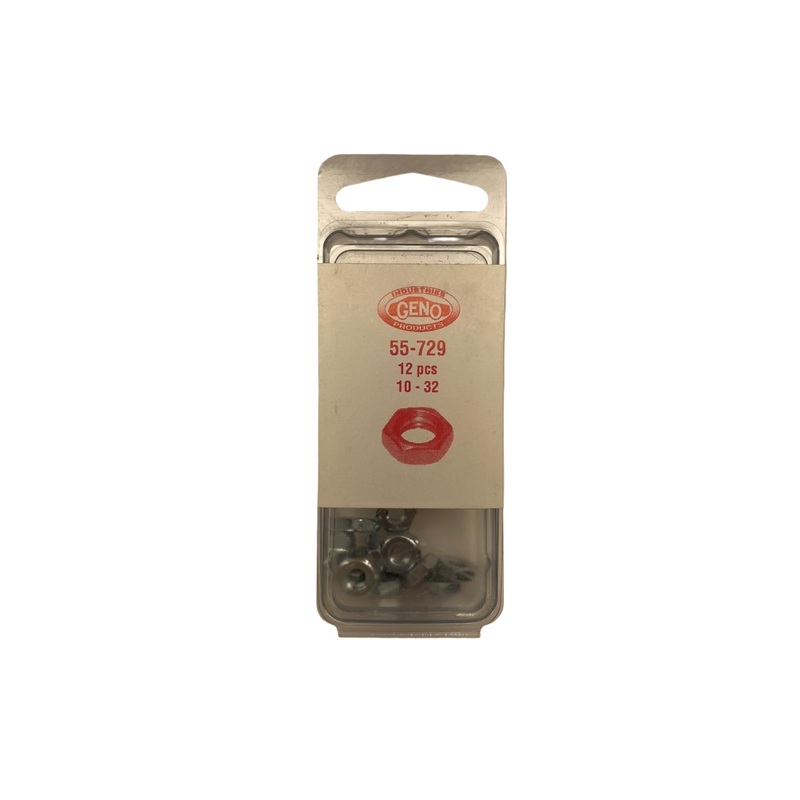 GENO MACHINE SCREW NUT STEEL ZINC (55-730)