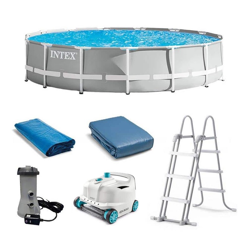 15 ft. x 42 in. Prism Frame Above Ground Swimming Pool Set with Filter