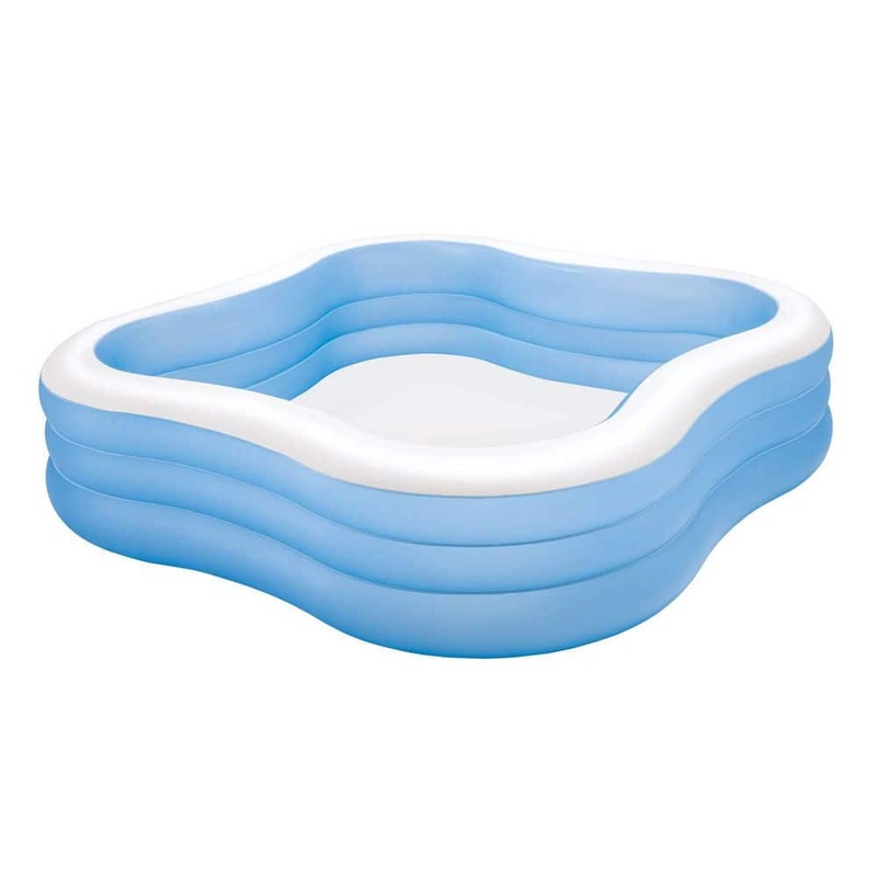 7.5 ft. x 22 in. Swim Center Inflatable Family Swimming Pool, Square