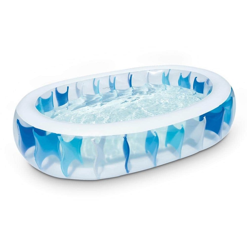 90 in. x 60 in. x 20 in. Rectangular Inflatable Swimming Pool Blow Up Family Pool For Kid Foldable Swim Ball Pool Center