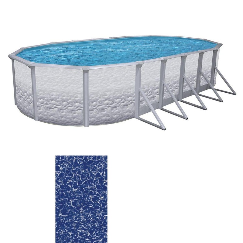 Liberty 18 ft. x 33 ft. Oval 52 in. Deep Hard Sided Starter Pool Package