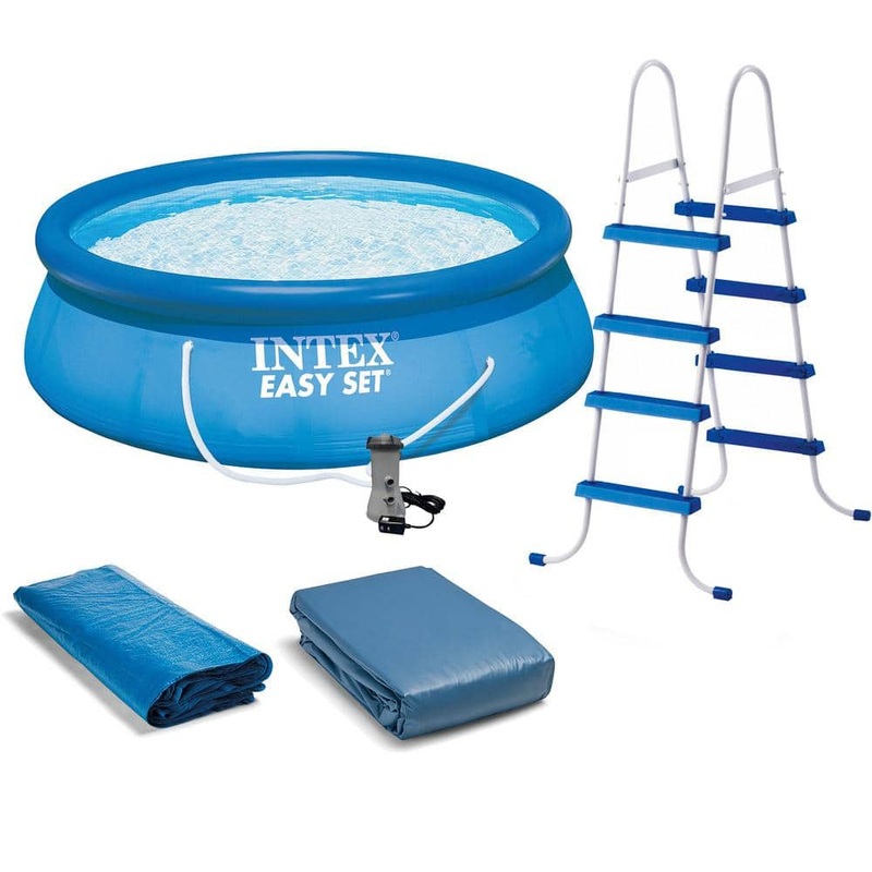 15 ft. x 48 in. Easy Swimming Pool Kit with 1000 GPH GFCI Filter Pump