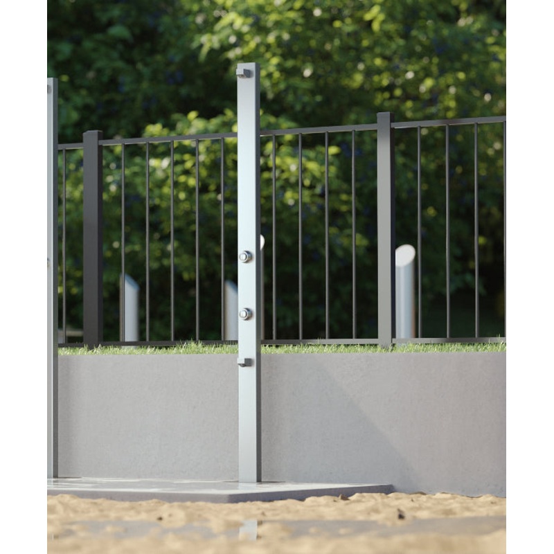 Rainware Outdoor Shower - Beach Slim + FW 5001 Single Shower + Footwash - Time Flow