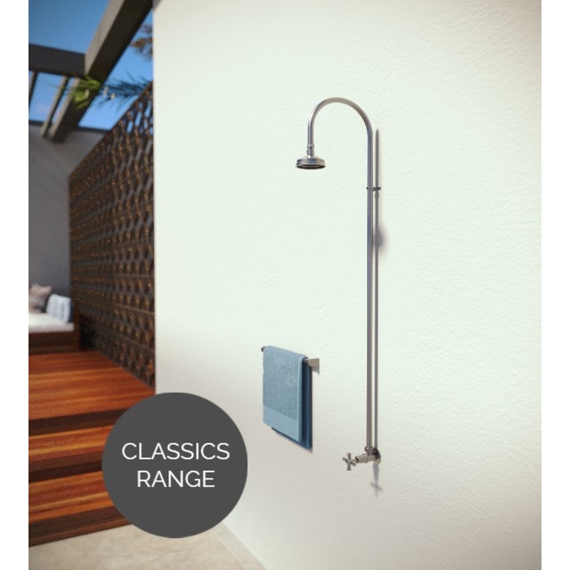 Rainware Outdoor Shower - Bribie 2001 - Cold Shower Wall Mounted