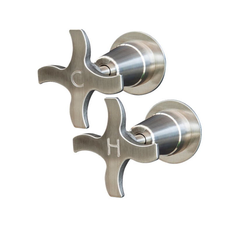 Rainware Outdoor Shower - Rainware Wall Taps (Pair) 8200 - Pair Hot & Cold Wall Taps