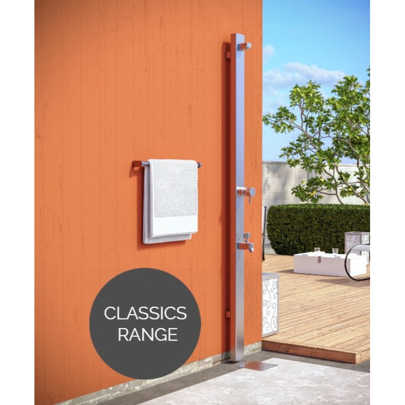 Rainware Outdoor Shower - Suncoast Wall 4301 - Hot & Cold Shower + Cold Footwash