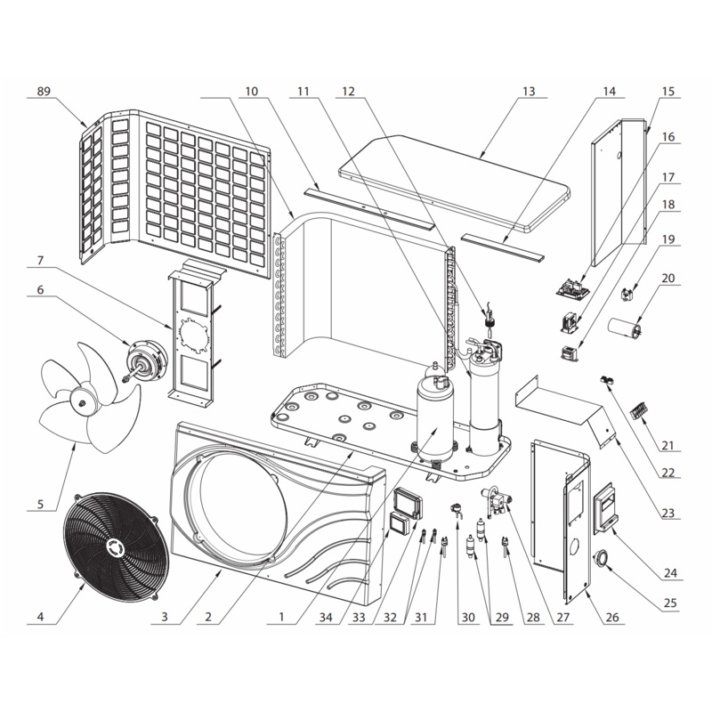ASTRAL HEAT PUMP LED DISPLAY SUIT HP88 - HP126