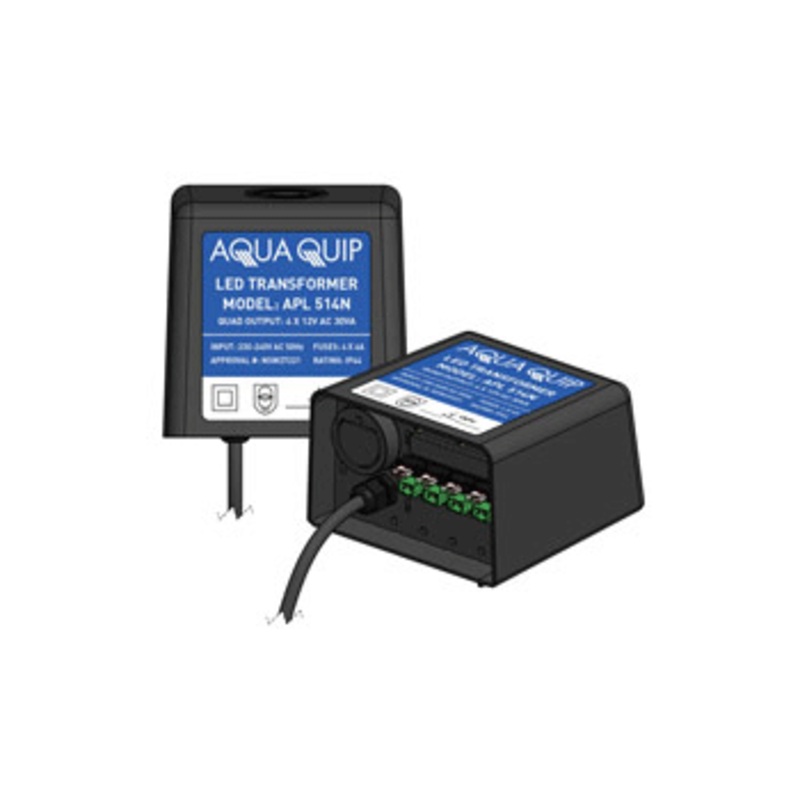 Aquaquip LED Transformer 4 x 30VA Plug In