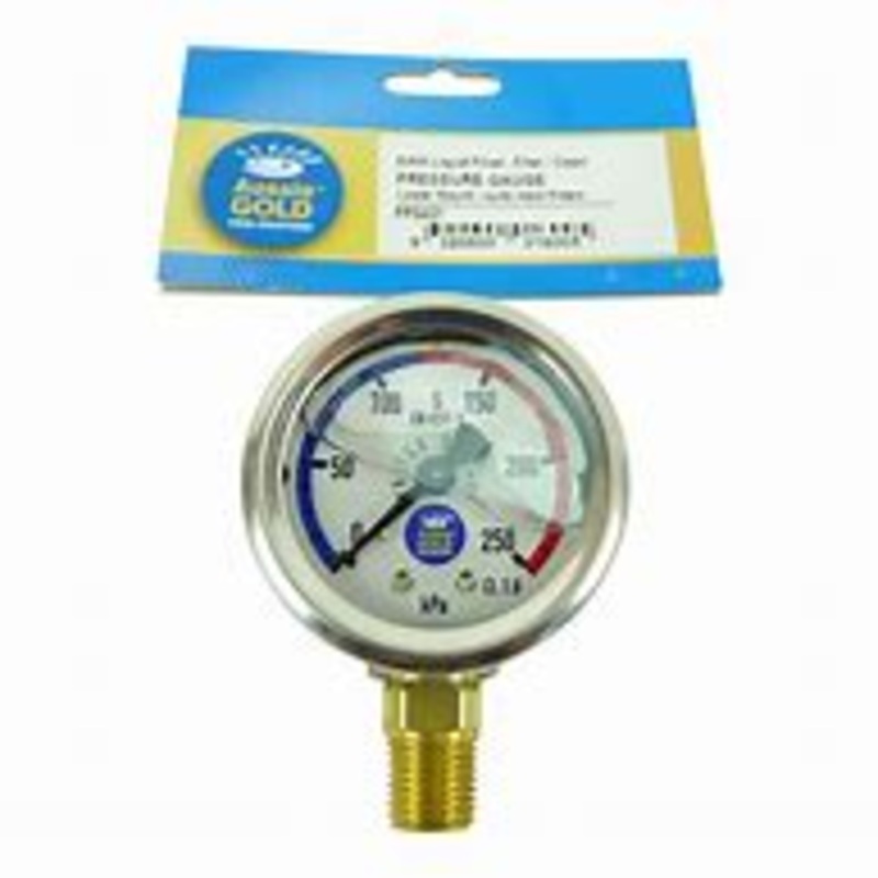 Oil Filled Pressure Gauge - Lower Mount