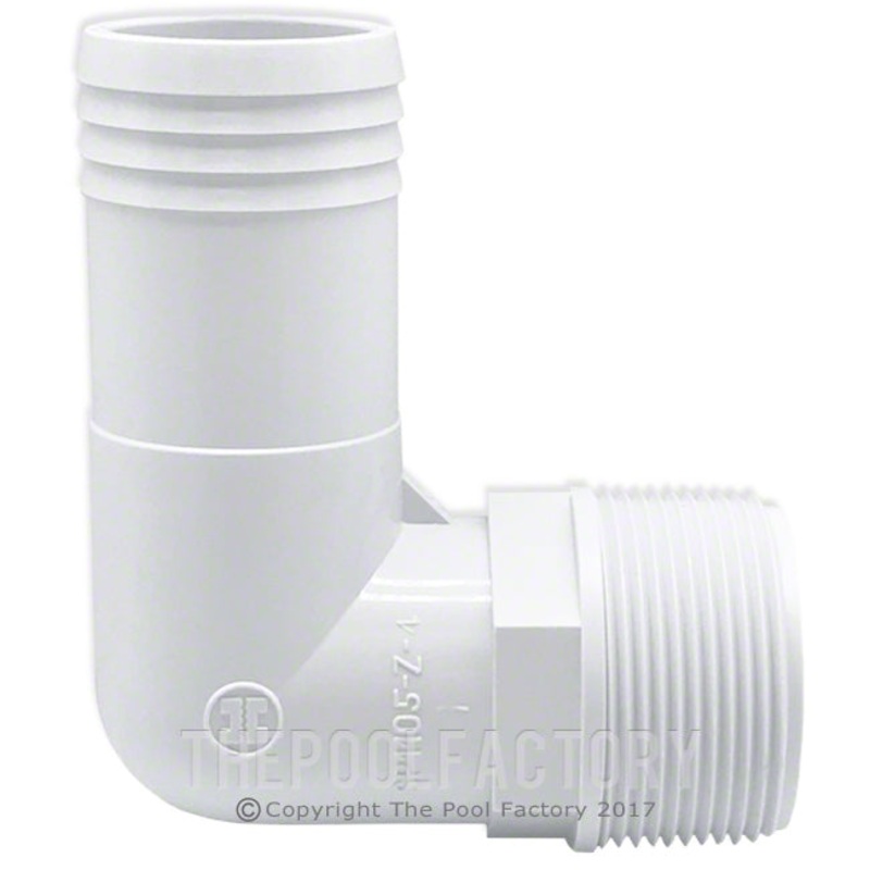 Hayward 1.5" 90 Degree Barbed Elbow Adapter Fitting SPX1105Z4