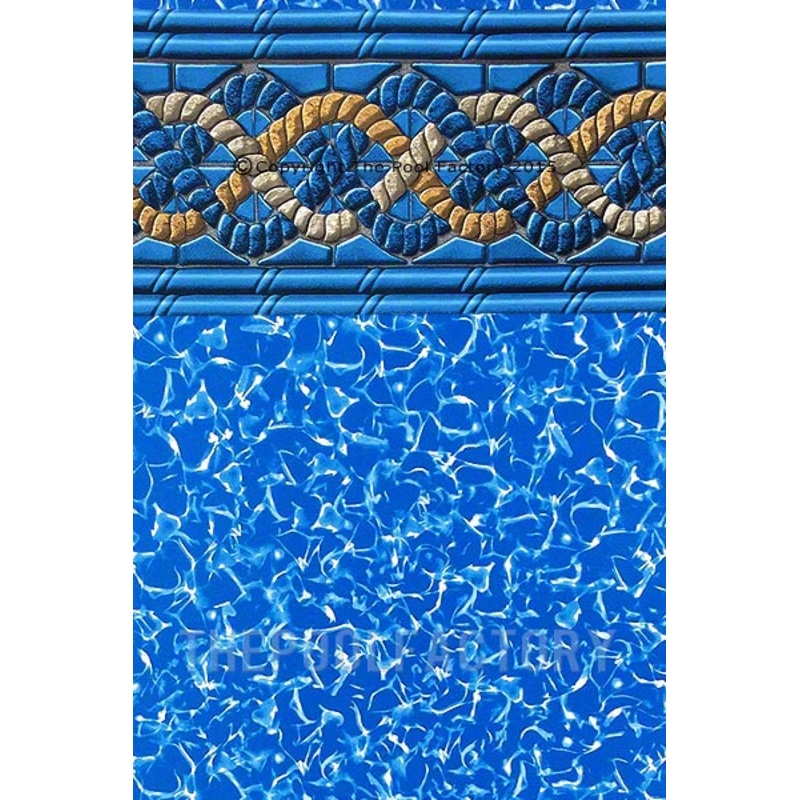 10'x16'x52" Oval Uni-Bead Mystri Gold Liner - 25 Gauge