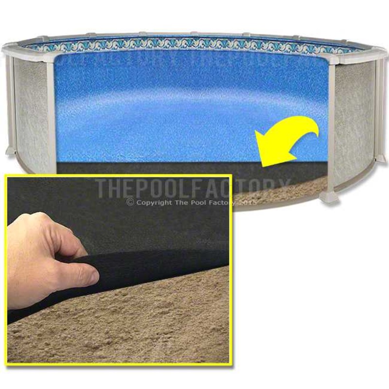 10'x21' Oval Armor Shield Liner Floor Pad