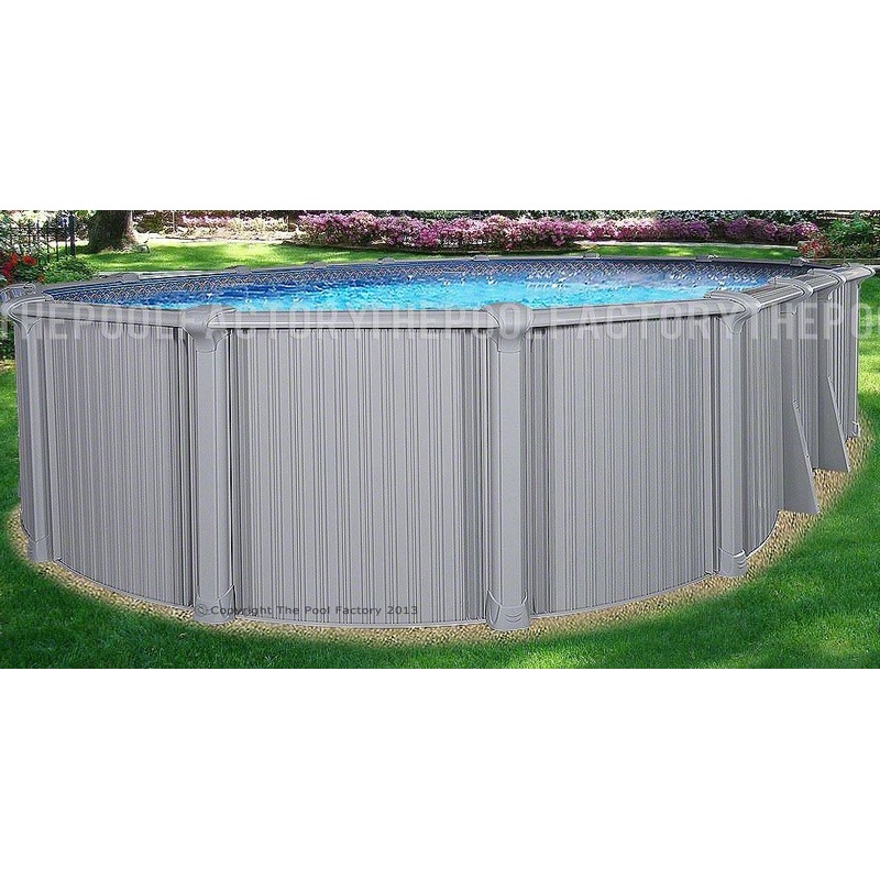 12'x17'x54" Intrepid - Extruded Aluminum Oval Pool With Interlocking Wall